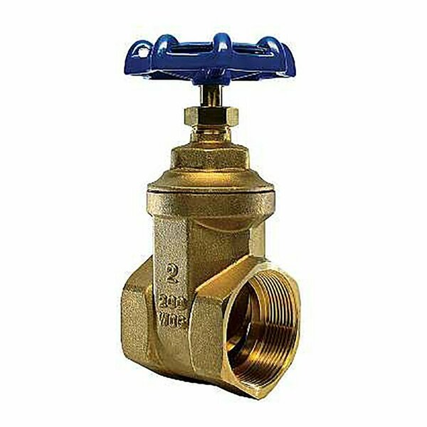 Thrifco Plumbing 1-1/2 Inch FIP Brass Gate Valve, No Lead 6418007
